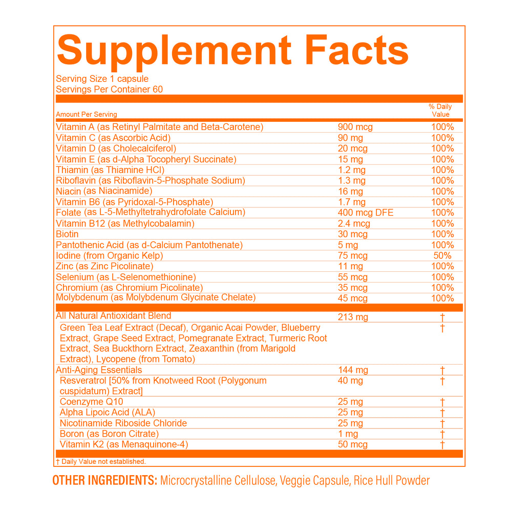 Longevity Anti-Aging Multivitamin